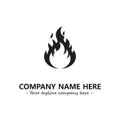 Fire Logo Company Design Illustration Vector Graphic Image