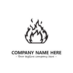 Fire Logo Company Design Illustration Vector Graphic Image