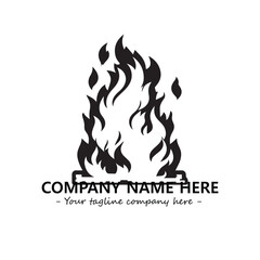 Fire Logo Company Design Illustration Vector Graphic Image