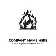 Fire Logo Company Design Illustration Vector Graphic Image