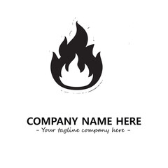 Fire Logo Company Design Illustration Vector Graphic Image