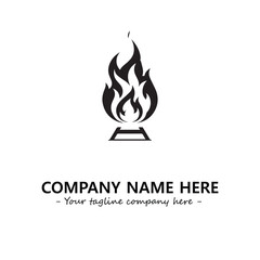 Fire Logo Company Design Illustration Vector Graphic Image