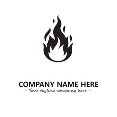 Fire Logo Company Design Illustration Vector Graphic Image