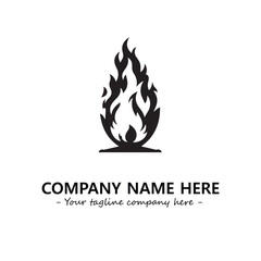 Fire Logo Company Design Illustration Vector Graphic Image