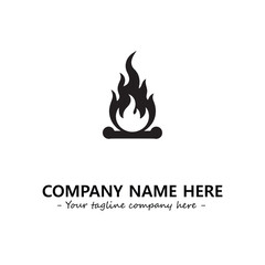 Fire Logo Company Design Illustration Vector Graphic Image