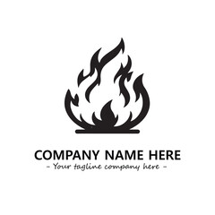 Fire Logo Company Design Illustration Vector Graphic Image