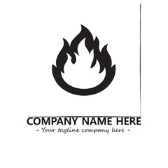 Fire Logo Company Design Illustration Vector Graphic Image