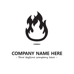 Fire Logo Company Design Illustration Vector Graphic Image