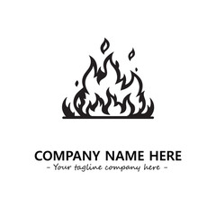 Fire Logo Company Design Illustration Vector Graphic Image