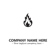 Fire Logo Company Design Illustration Vector Graphic Image