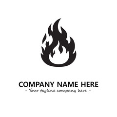 Fire Logo Company Design Illustration Vector Graphic Image