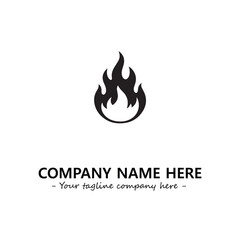 Fire Logo Company Design Illustration Vector Graphic Image