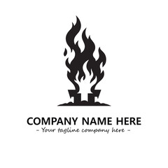 Fire Logo Company Design Illustration Vector Graphic Image