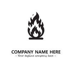 Fire Logo Company Design Illustration Vector Graphic Image