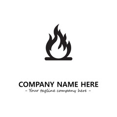 Fire Logo Company Design Illustration Vector Graphic Image