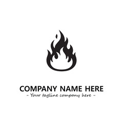 Fire Logo Company Design Illustration Vector Graphic Image