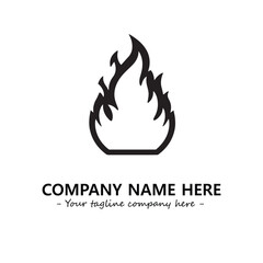 Fire Logo Company Design Illustration Vector Graphic Image