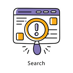 Fototapeta premium Search Vector Filled Outline Style Icon. Eps 10 file