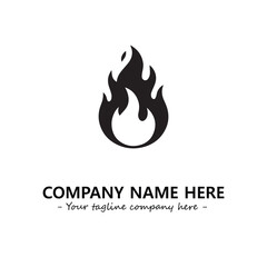 Fire Logo Company Design Illustration Vector Graphic Image