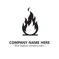 Fire Logo Company Design Illustration Vector Graphic Image