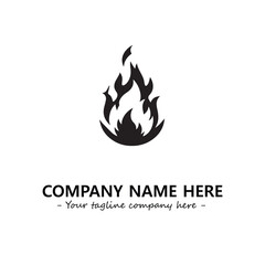 Fire Logo Company Design Illustration Vector Graphic Image