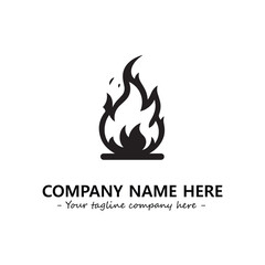 Fire Logo Company Design Illustration Vector Graphic Image