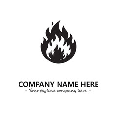 Fire Logo Company Design Illustration Vector Graphic Image