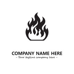Fire Logo Company Design Illustration Vector Graphic Image