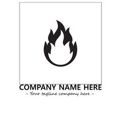 Fire Logo Company Design Illustration Vector Graphic Image