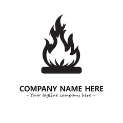 Fire Logo Company Design Illustration Vector Graphic Image