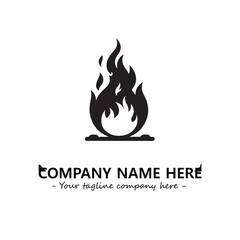 Fire Logo Company Design Illustration Vector Graphic Image