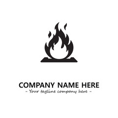 Fire Logo Company Design Illustration Vector Graphic Image