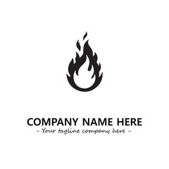 Fire Logo Company Design Illustration Vector Graphic Image