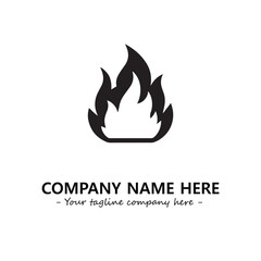 Fire Logo Company Design Illustration Vector Graphic Image