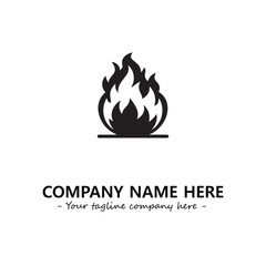 Fire Logo Company Design Illustration Vector Graphic Image