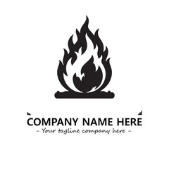 Fire Logo Company Design Illustration Vector Graphic Image