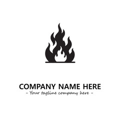 Fire Logo Company Design Illustration Vector Graphic Image