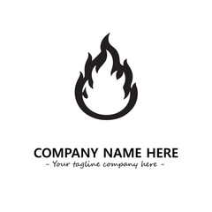 Fire Logo Company Design Illustration Vector Graphic Image