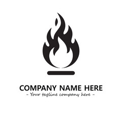 Fire Logo Company Design Illustration Vector Graphic Image