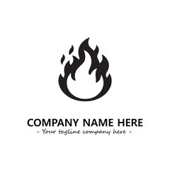 Fire Logo Company Design Illustration Vector Graphic Image