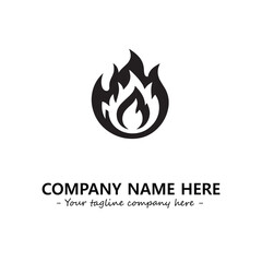 Fire Logo Company Design Illustration Vector Graphic Image