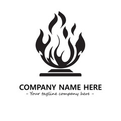 Fire Logo Company Design Illustration Vector Graphic Image