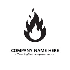 Fire Logo Company Design Illustration Vector Graphic Image