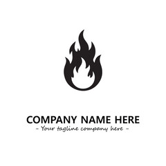 Fire Logo Company Design Illustration Vector Graphic Image