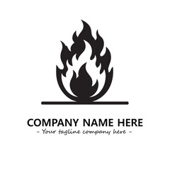 Fire Logo Company Design Illustration Vector Graphic Image