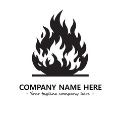 Fire Logo Company Design Illustration Vector Graphic Image