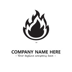 Fire Logo Company Design Illustration Vector Graphic Image