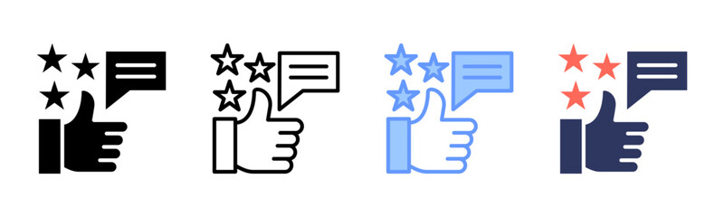 Good Feedback icon sheet multiple style collection