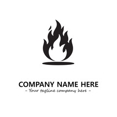 Fire Logo Company Design Illustration Vector Graphic Image