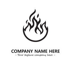 Fire Logo Company Design Illustration Vector Graphic Image